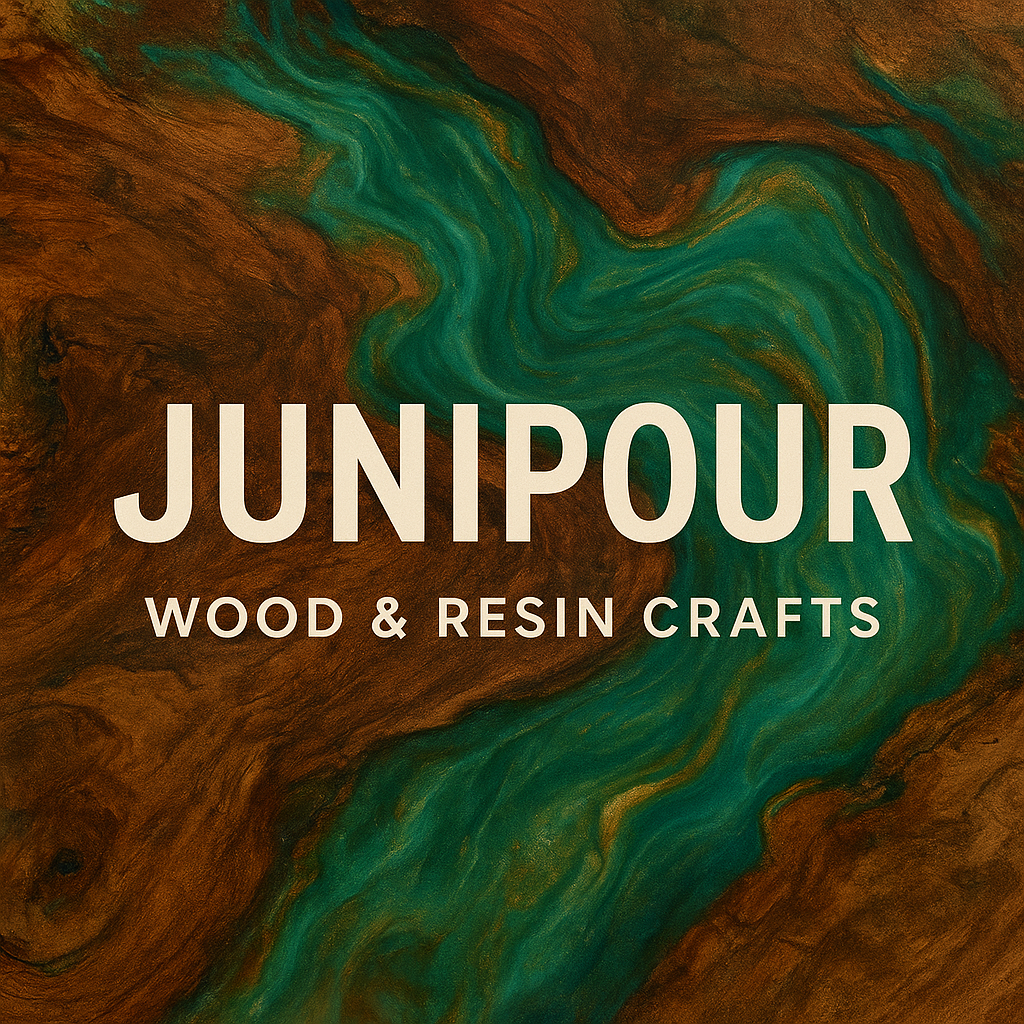 Junipour handcrafted wood and resin pieces